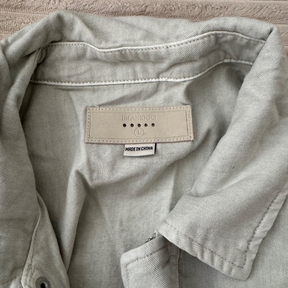 NWT Blank NYC Cropped Jacket in Light Mint Green - Picture 4 of 5